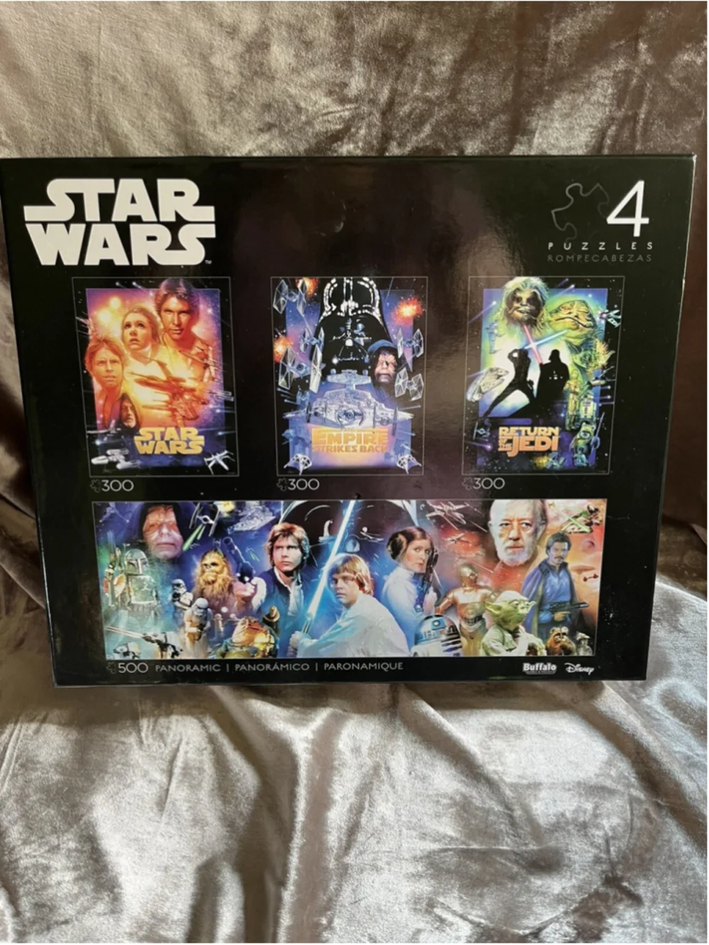 Star Wars Original Trilogy Jigsaw Puzzle 4 Pack 300 500 pcs Disney Buffalo30620